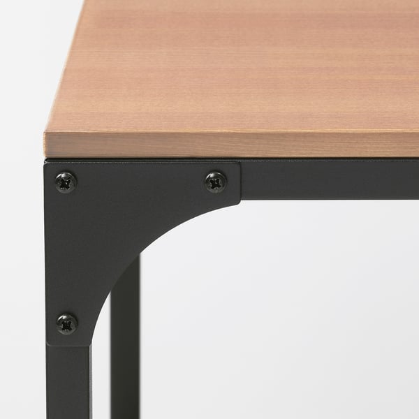 FJÄLLBO Mesa de centro, negro, 90x46 cm