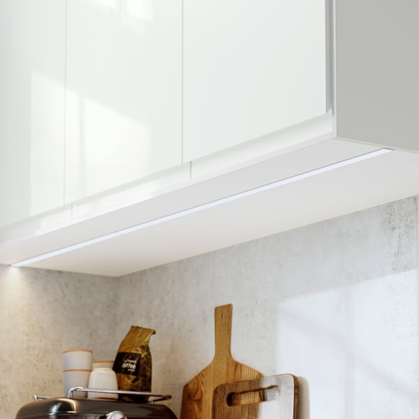 FÖRBÄTTRA Panel para iluminación, blanco mate, 221 cm
