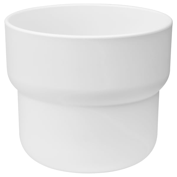 FÖRENLIG Maceta, int/ext blanco, 12 cm