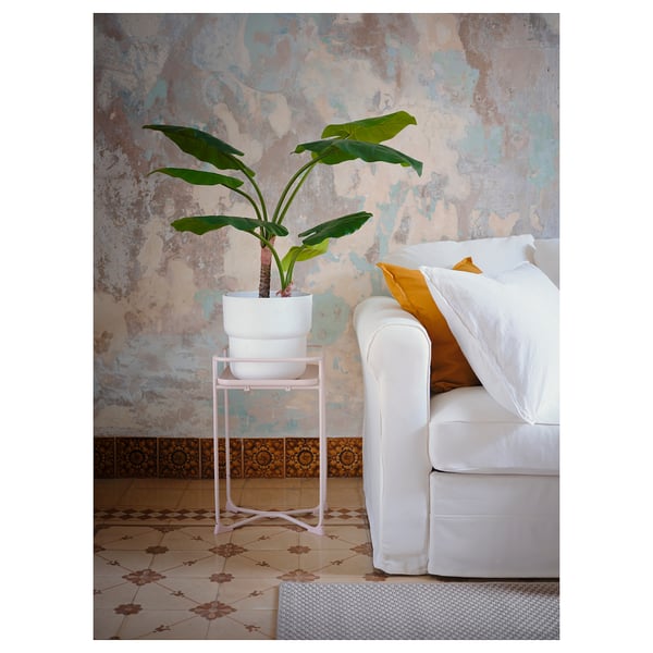 FÖRENLIG Maceta, int/ext blanco, 24 cm