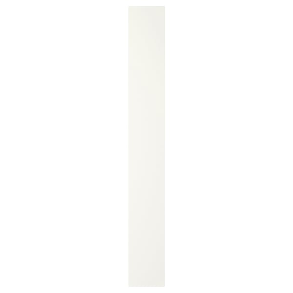 FORSAND Puerta con bisagras, blanco, 25x195 cm