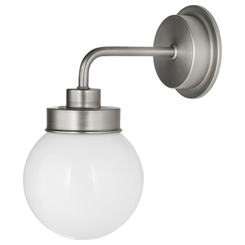FRIHULT Lámpara de pared, acero inoxidable