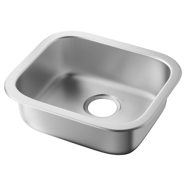 FYNDIG Tarja empotrada de 1 tina, ac inox, 46x40 cm
