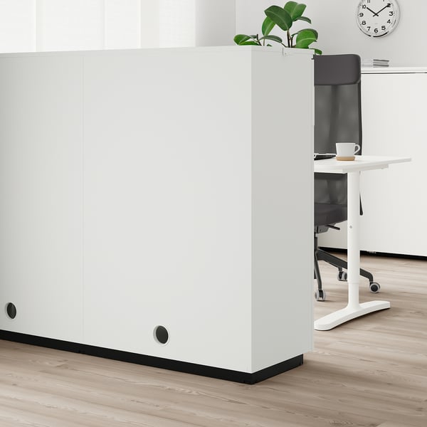 GALANT Gabinete con puertas corredizas, blanco, 160x120 cm