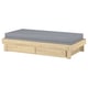GLAMBERGET Cama extens+almacenaje/2 colchones