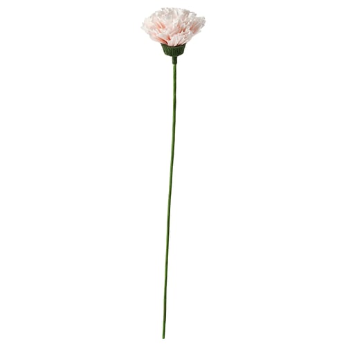 GULDSPETT Flor artificial, papel pintado/clavel blanco, 40 cm