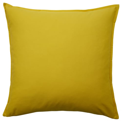GURLI Funda de cojín, amarillo, 65x65 cm
