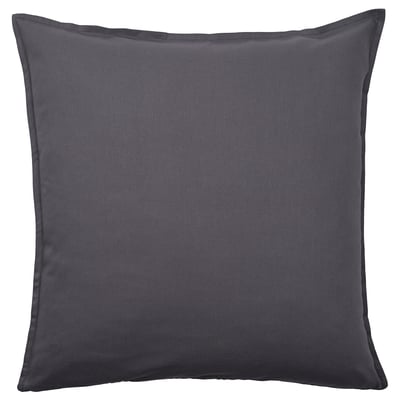 GURLI Funda de cojín, gris oscuro, 65x65 cm