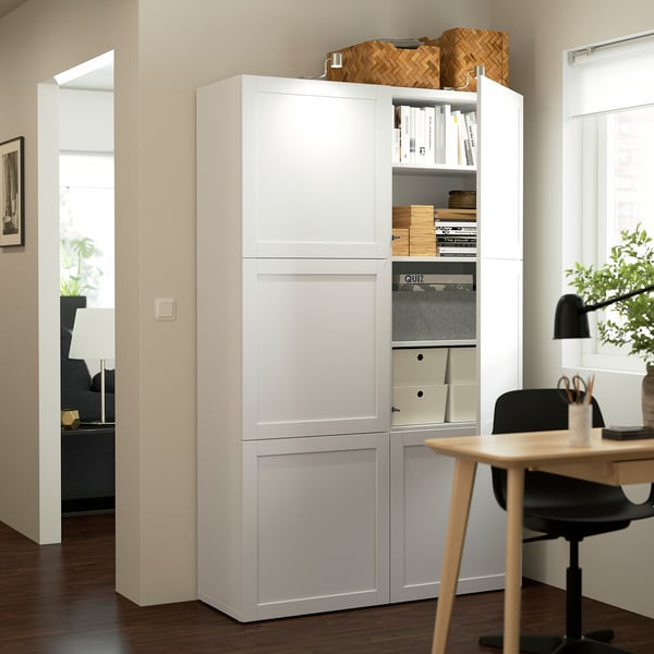 HANVIKEN Puerta, blanco, 60x64 cm