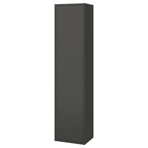 HAVBÄCK Gab alt puerta, gris oscuro, 46x38x196 cm