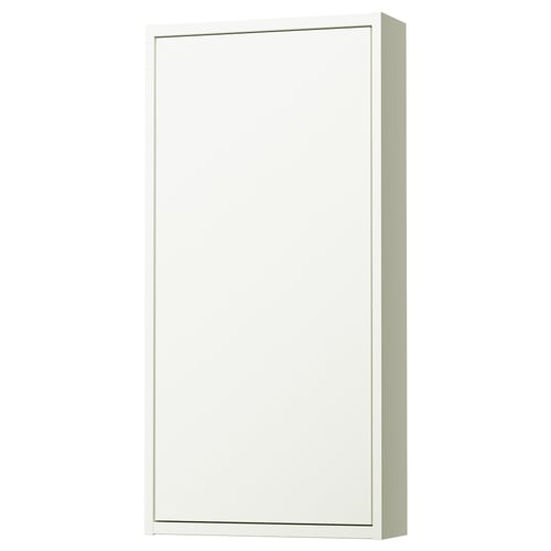 HAVBÄCK Gabinete de pared con puerta, blanco, 46x15x94 cm