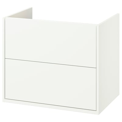 HAVBÄCK Mueble lavabo con cajones, blanco, 76x53x64 cm