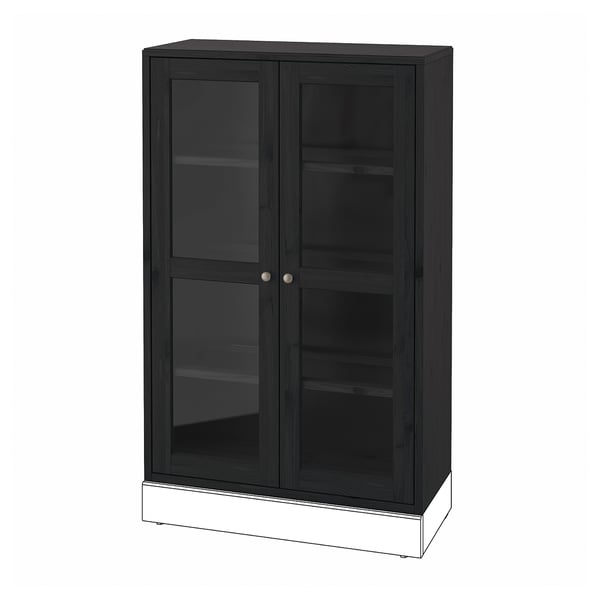 HAVSTA Vitrina, negro, 81x35x123 cm
