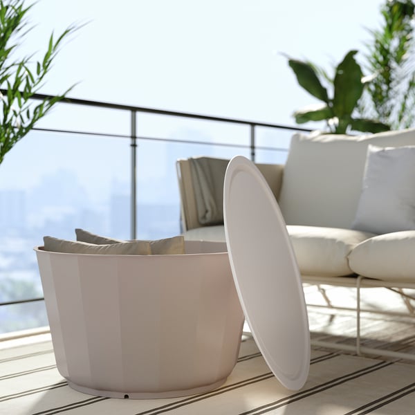 HAVSTEN / LÅGASKÄR Sofá 2 asientos, beige/beige