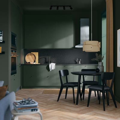 HAVSTORP Puerta, Verde oscuro, 45x38 cm
