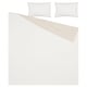 HEDFRYLE Juego de edredón, blanco/beige, Matrimonial/Queen