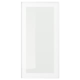 HEJSTA Puerta de vidrio, blanco/vidrio incoloro, 38x76 cm