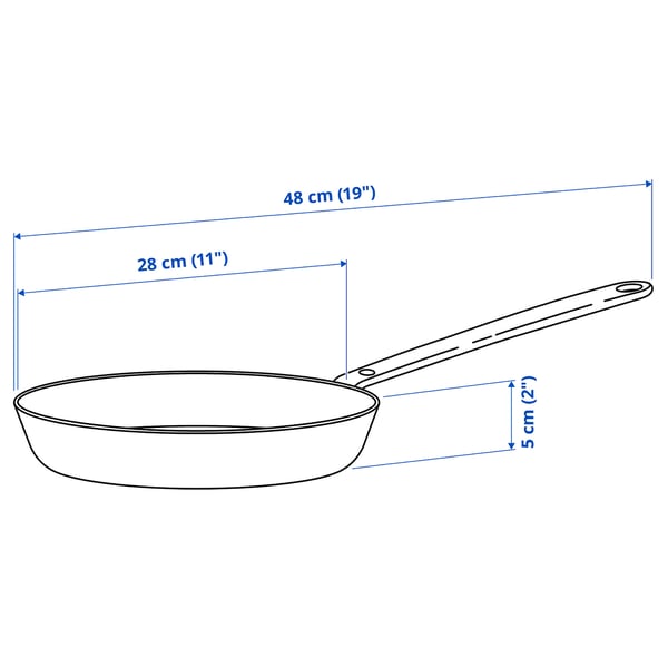 HEMKOMST Sartén, ac inox, 28 cm