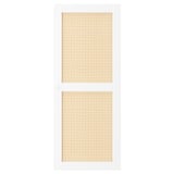 HÖGADAL Puerta, blanco/Bambú tejido, 40x97 cm