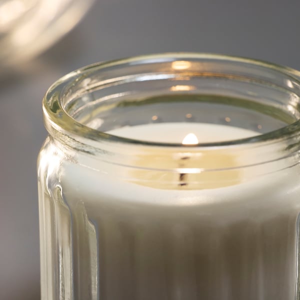 HÖKGÖK Vela aromática en vaso, vainilla Beige claro, 12 hr