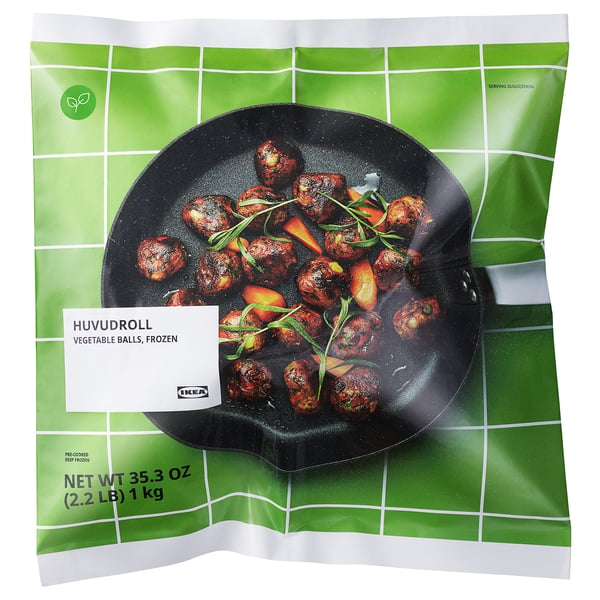 HUVUDROLL Albóndigas vegetarianas, congelado, 1000 g
