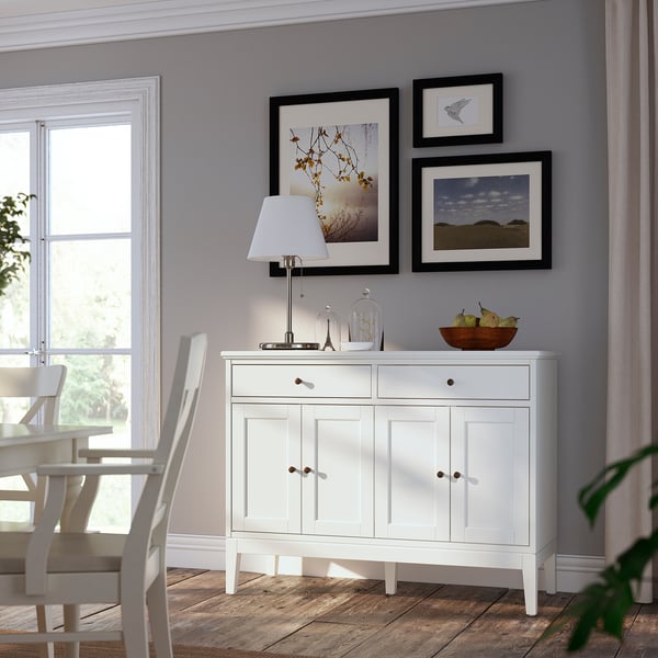 IDANÄS Bufetera, blanco, 124x50x95 cm