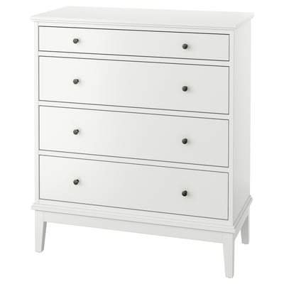 IDANÄS Cómoda de 4 cajones, blanco, 104x50x118 cm