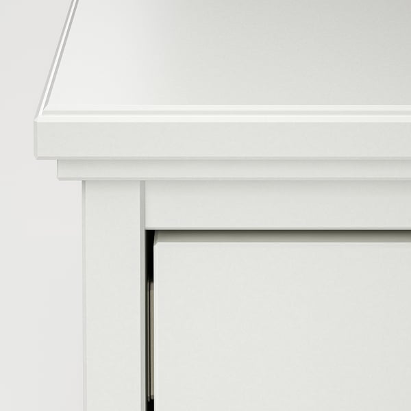 IDANÄS Gabinete con puertas plegables, blanco, 121x135 cm