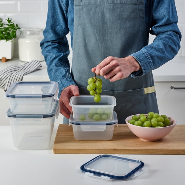 IKEA 365+ Recipiente de alimentos con tapa, 4, plástico
