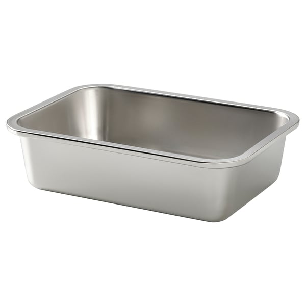 IKEA 365+ Recipiente p/alimentos, rectangular/ac inox, 1.0 l