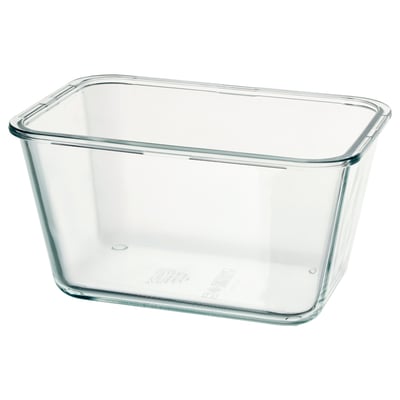 IKEA 365+ Recipiente, rectangular/vidrio, 1.8 l