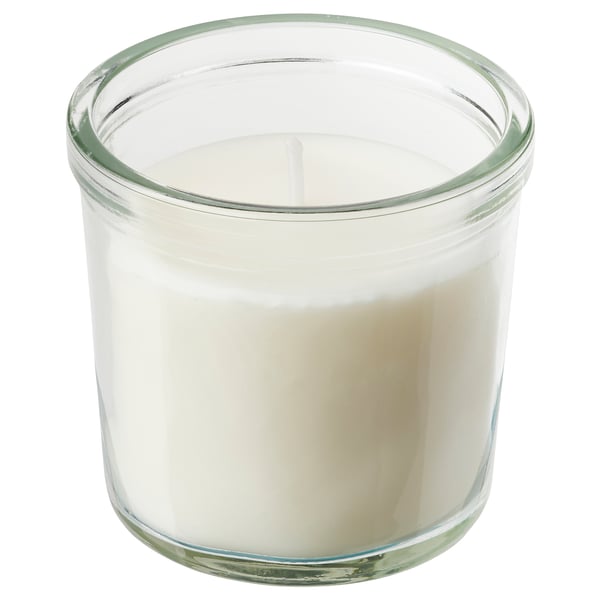 JÄMLIK Vela aromática en vaso, vainilla/beige claro, 20 hr