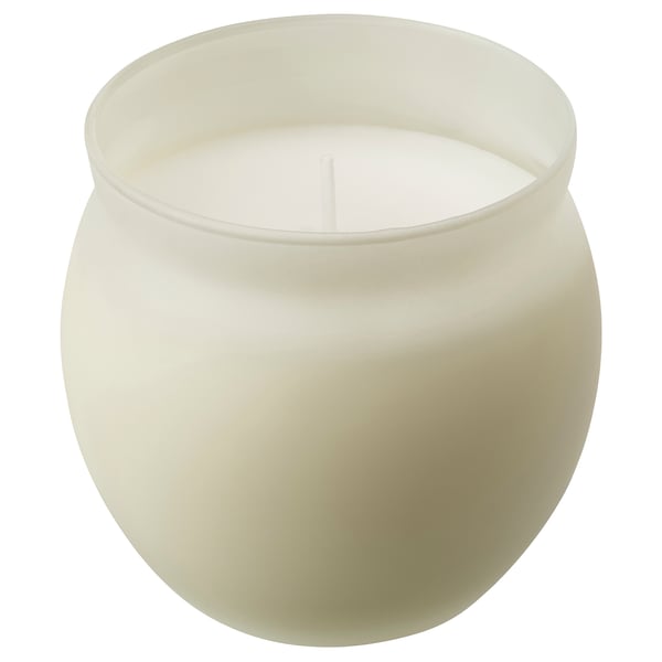 JÄMLIK Vela aromática en vaso, vainilla/beige claro, 50 hr