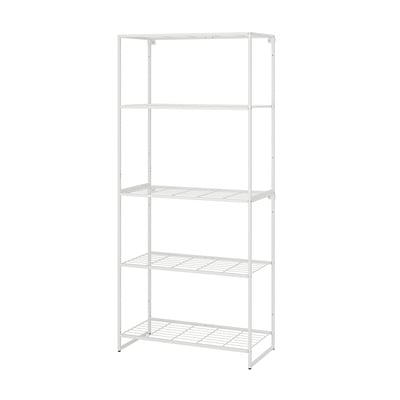 JOSTEIN Estante, int/ext/alambre blanco, 81x40x180 cm
