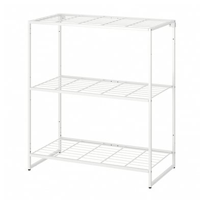 JOSTEIN Estante, int/ext/alambre blanco, 81x40x90 cm