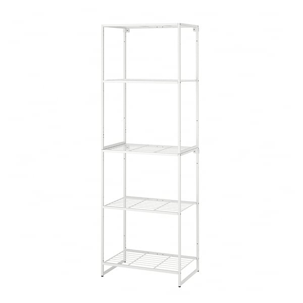 JOSTEIN Estante, int/ext/alambre blanco, 61x40x180 cm