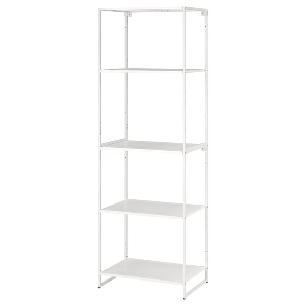 JOSTEIN Estante, int/ext/metal blanco, 61x40x180 cm