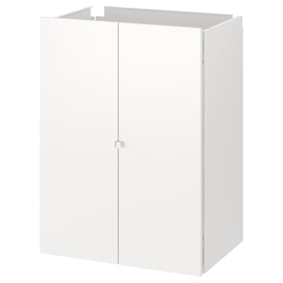 JOSTEIN Puerta/paneles laterales/post, int/ext blanco, 60x42x82 cm