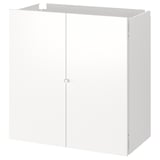 JOSTEIN Puerta/paneles laterales/post, int/ext blanco, 80x42x82 cm