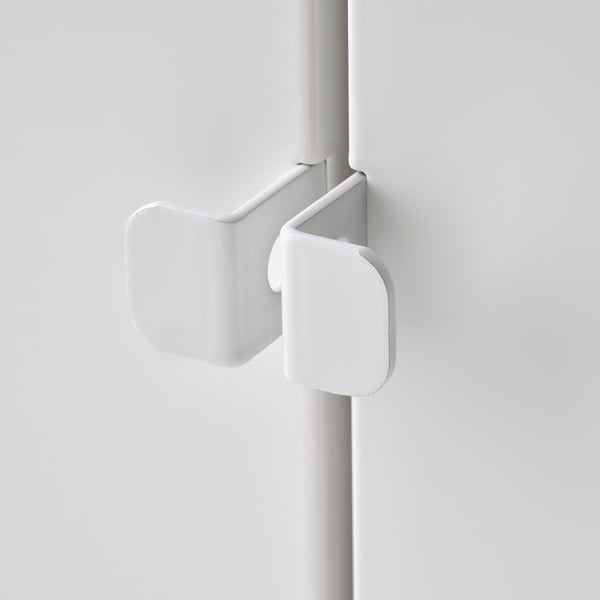 JOSTEIN Puerta/paneles laterales/post, int/ext blanco, 60x42x82 cm