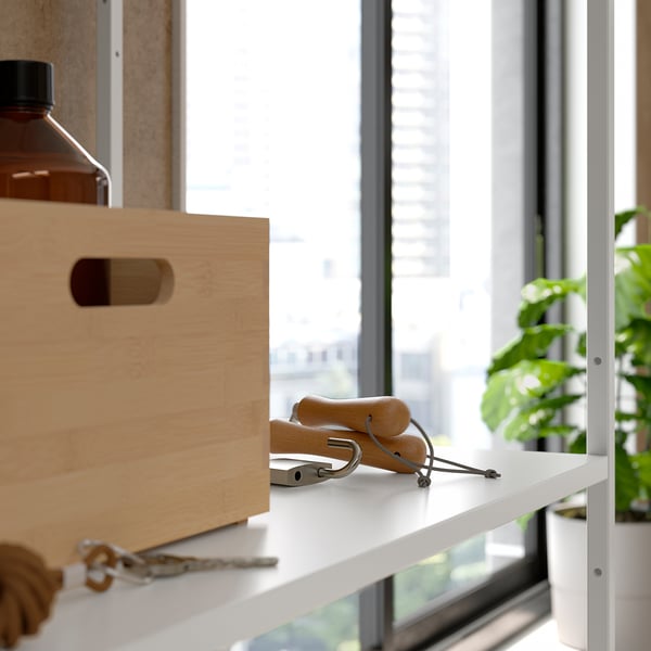 JOSTEIN Repisa, metal/int/ext blanco, 57x40 cm