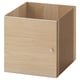 KALLAX Inserto con puerta, efecto roble tinte blanco, 33x33 cm