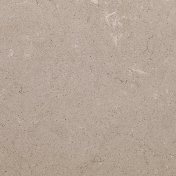 KASKER Barra a medida, beige oscuro efecto mármol/cuarzo, 1 m²x2.0 cm