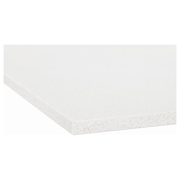 KASKER Barra a medida, blanco acabado mineral/cuarzo, 1 m²x2.0 cm