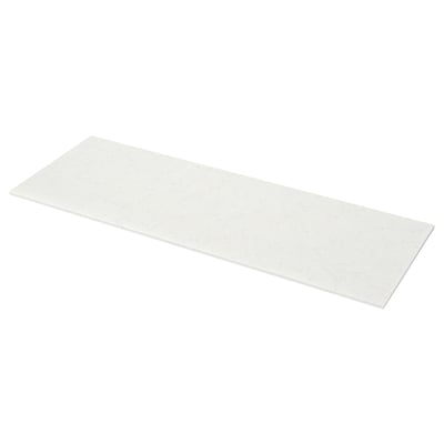 KASKER Barra a medida, blanco efecto mármol/cuarzo, 1 m²x2.0 cm