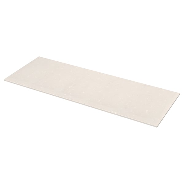 KASKER Barra a medida, blanco mate/efecto mármol cuarzo, 1 m²x2.0 cm