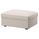 KIVIK Taburete con almacenaje, Tresund beige claro