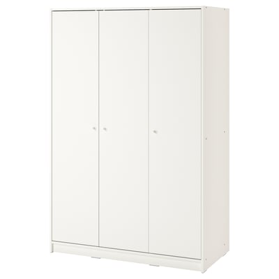 KLEPPSTAD Clóset c/3 puertas, blanco, 117x55x176 cm