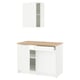 KNOXHULT Cocina, blanco, 121.9x61.0x223.5 cm