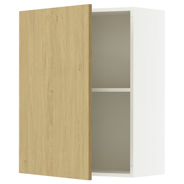 KNOXHULT Gabinete de pared con puerta, efecto roble, 61.0x30.5x76.2 cm